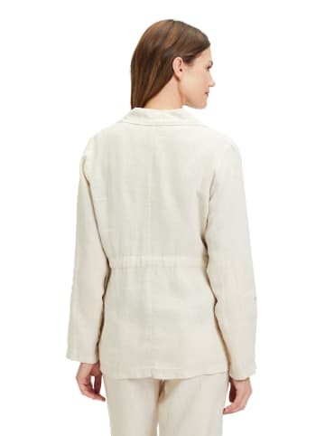 Leinen-Übergangsjacke in Creme