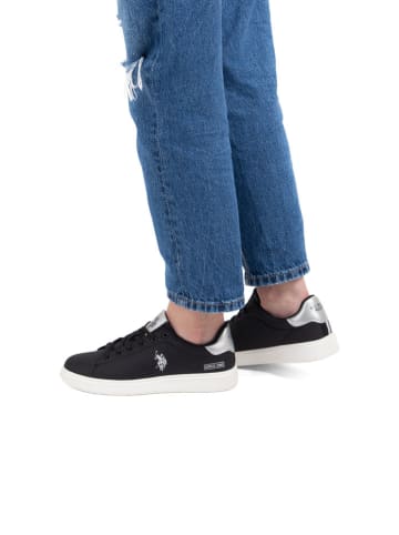 Sneakers "Francy" in Schwarz/ Silber