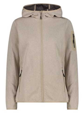 Fleece vest beige
