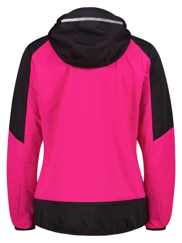Softshelljacke in Pink/ Schwarz