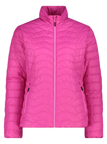 Doorgestikte jas roze