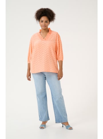 Blouse abrikooskleurig
