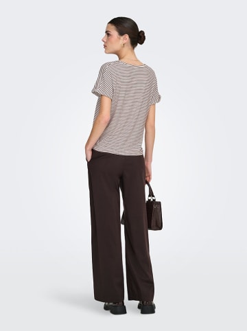 Shirt "Sissy" in Weiß/ Braun