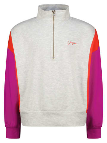 Bluza "Nilone" w kolorze szaro-fioletowym