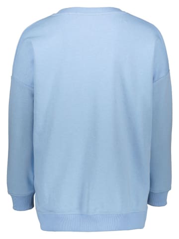 Sweatshirt "Love Pink" lichtblauw
