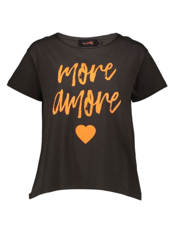 Shirt "More Amore" zwart/oranje