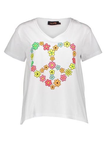 Shirt "Heart Peace" in Weiß/ Bunt