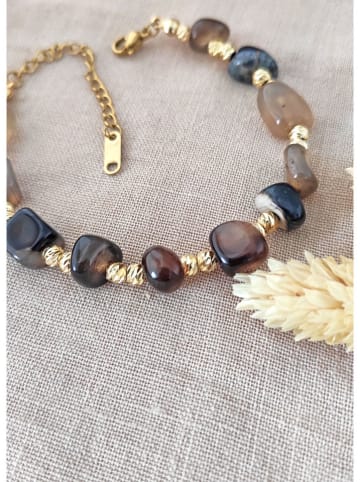 Vergulde armband met edelstenen