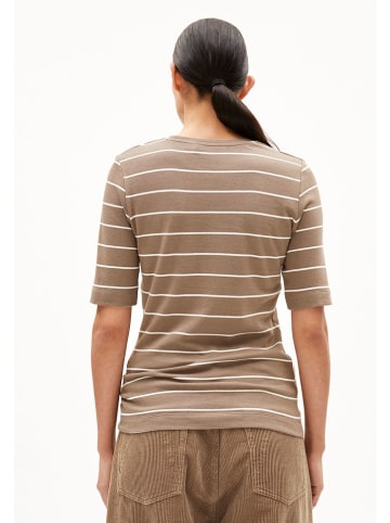 Shirt "Jaanisara" in Hellbraun/ Creme