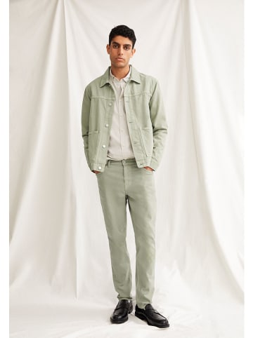 Dżinsy "Aarjo" - Tapered fit - w kolorze jasnozielonym