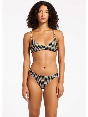 Biustonosz bikini w kolorze oliwkowo-brzoskwiniowym