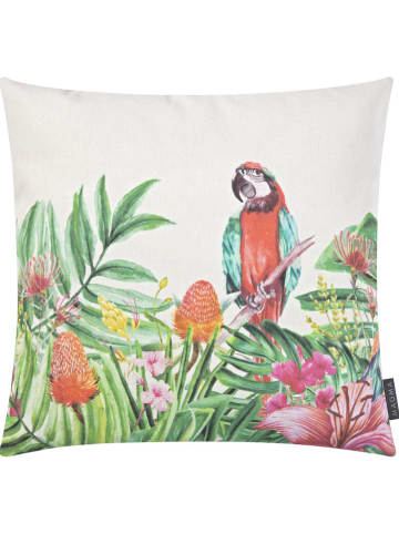 Poszewka outdoorowa w kolorze kremowym ze wzorem na poduszkę - 40 x 40 cm