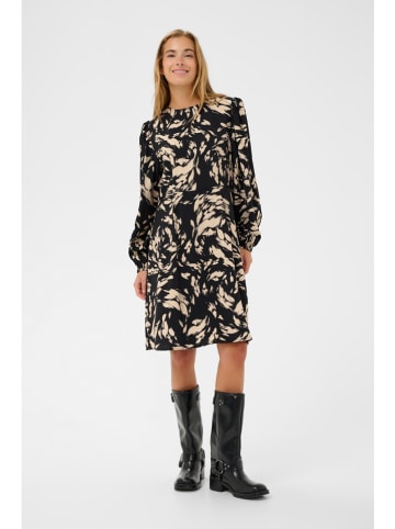 Jurk zwart/beige