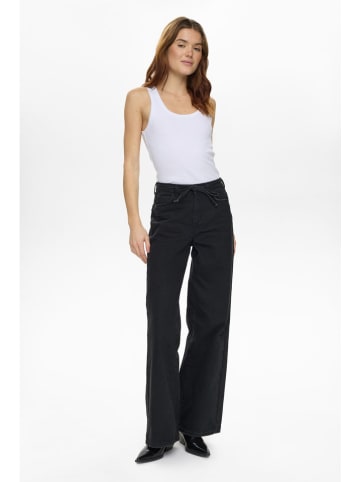 Jeans - Wide leg in Schwarz