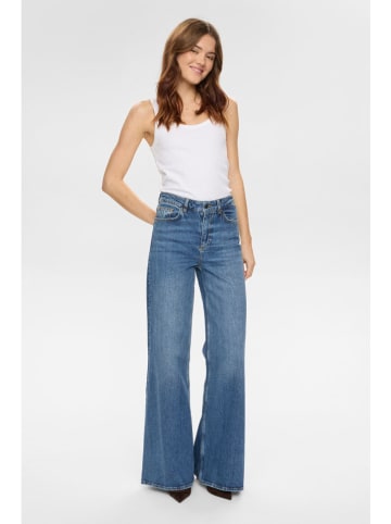 Spijkerbroek - wide leg - blauw