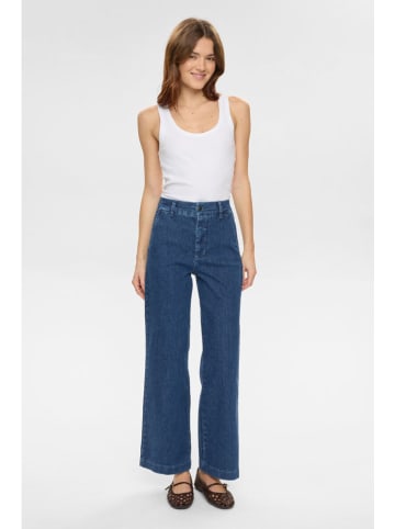 Jeans - Wide leg - in Dunkelblau