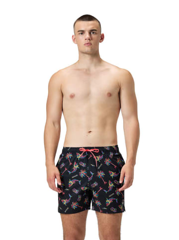 Badeshorts "Redondo" in Schwarz/ Bunt