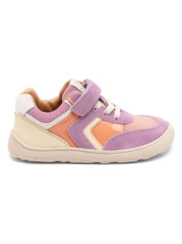 Leder-Barfußschuhe "Yuki" in Lila/ Orange