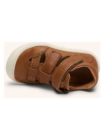 Leren enkelsandalen "Hana" lichtbruin
