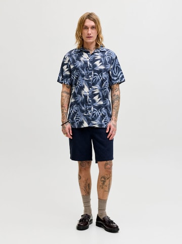 Blouse "Honolulu" donkerblauw