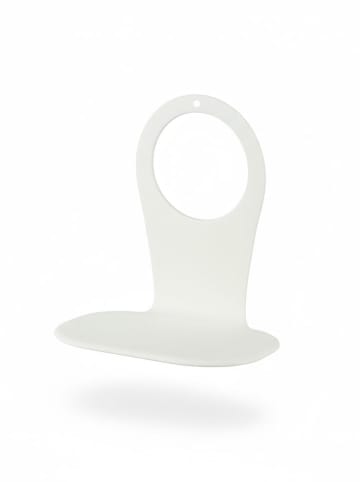 Steckdosen-Handyhalter in Weiß - (B)12 x (H)12 x (T)8 cm