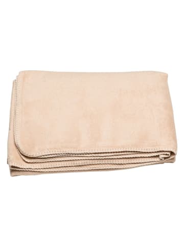 Heim- & Schlafdecke "Prato - Uni" in Beige
