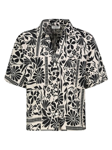 Blouse zwart/crème