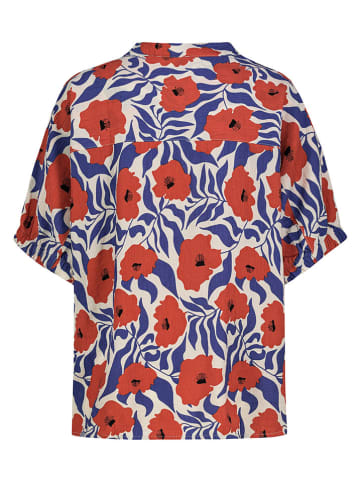 Bluse in Rot/ Blau