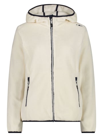 Fleecejacke in Creme