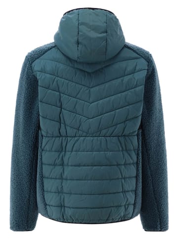 Hybridjacke in Türkis