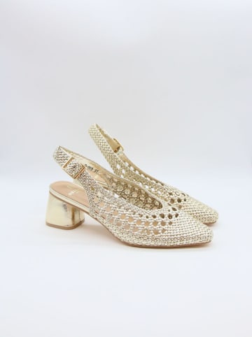 Slingpumps in Gold