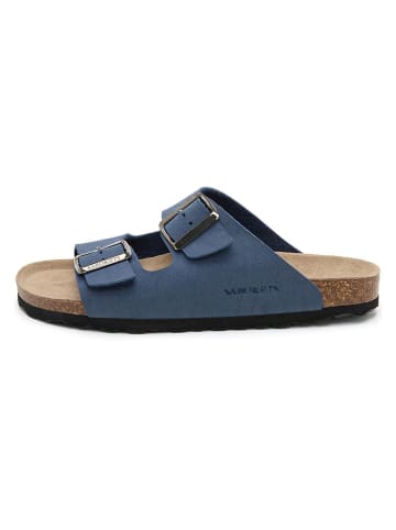 Pantoletten in Blau