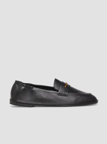 Leer-Slipper in Schwarz