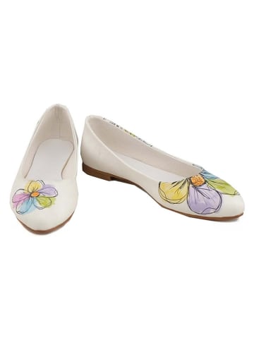 Ballerina's crème/meerkleurig