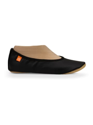Leren pantoffels "Pro" zwart