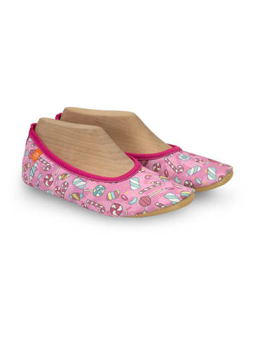 Pantoffels "Happy" lichtroze