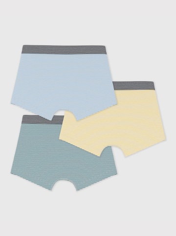 3er-Set: Boxershorts in Hellblau/ Gelb