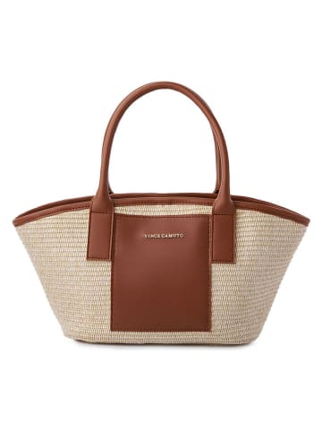 Handtas "Amalfi" beige/bruin - (B)38 x (H)19 x (D)12 cm