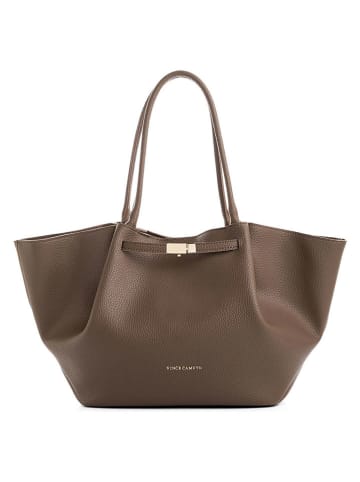 Shopper bag w kolorze jasnobrązowym - 52 x 27 x 13 cm