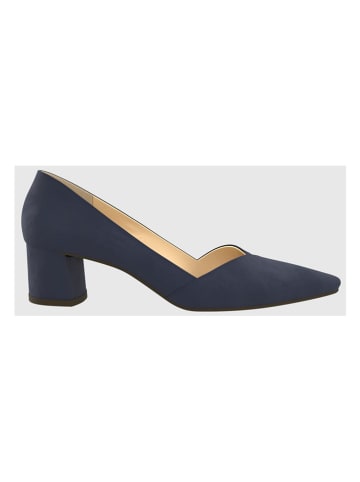 Leren pumps "Boulevard 45" donkerblauw