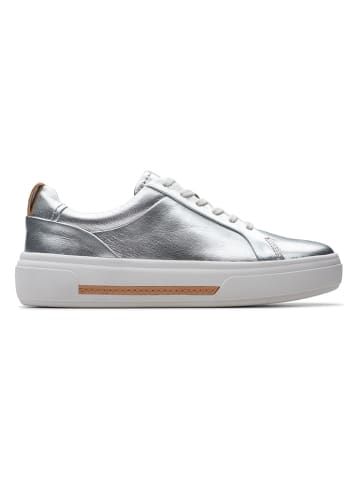 Leren sneakers "Hollyhock Walk" zilverkleurig