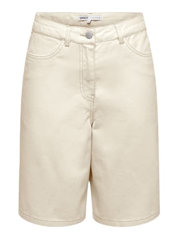 Jeans-Bermudas in Beige