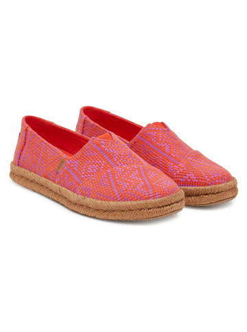 Espadryle w kolorze czerwonym