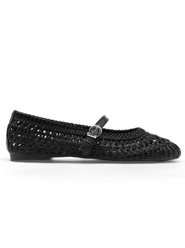 Spangenballerinas in Schwarz