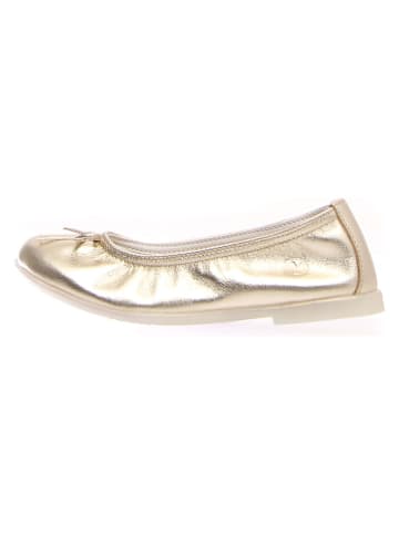 Leder-Ballerinas "Margot" in Gold