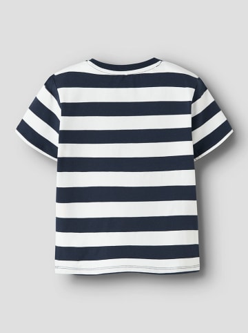 Shirt "Milan" in Dunkelblau/ Weiß