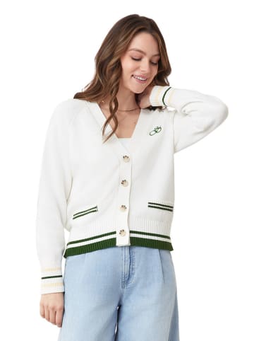 Vest wit/groen