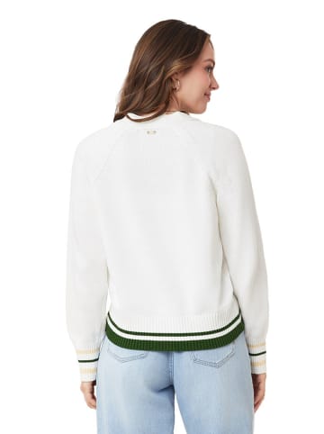 Cardigan in Weiß/ Grün