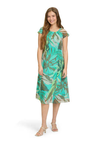 Kleid in Türkis/ Khaki