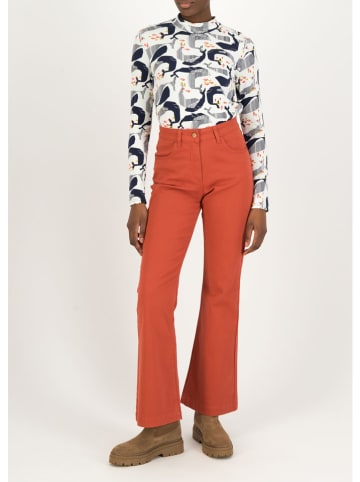 Jeans - Flare fit - in Rostrot
